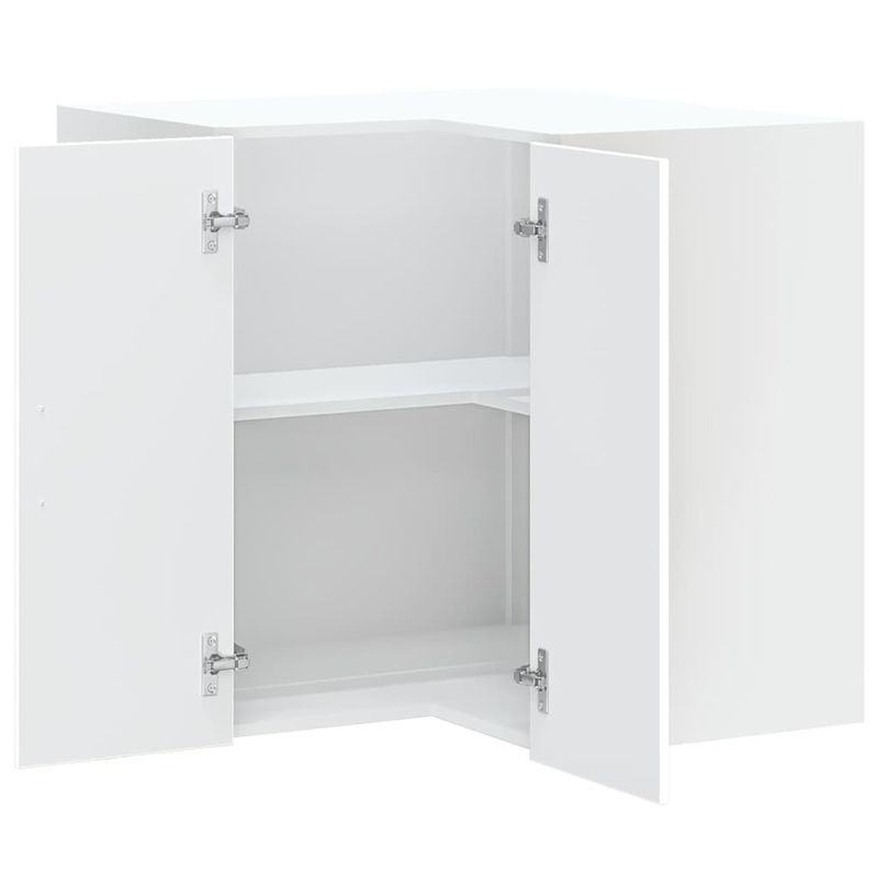 Casa si Gradina - Mobilier - Comode si corpuri - Corpuri bucatarie - Dulap de colt de bucatarie „Porto” din lemn artificial alb - Infinity.ro