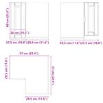 Casa si Gradina - Mobilier - Comode si corpuri - Corpuri bucatarie - Dulap de colt de bucatarie „Porto” din lemn artificial alb - Infinity.ro