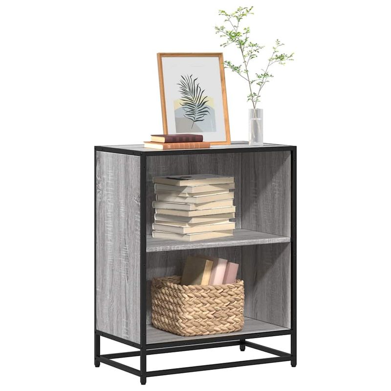 Casa si Gradina - Mobilier - Biblioteci si rafturi - Biblioteci - Biblioteca, gri sonoma, 60x35x76 cm, lemn prelucrat - Infinity.ro