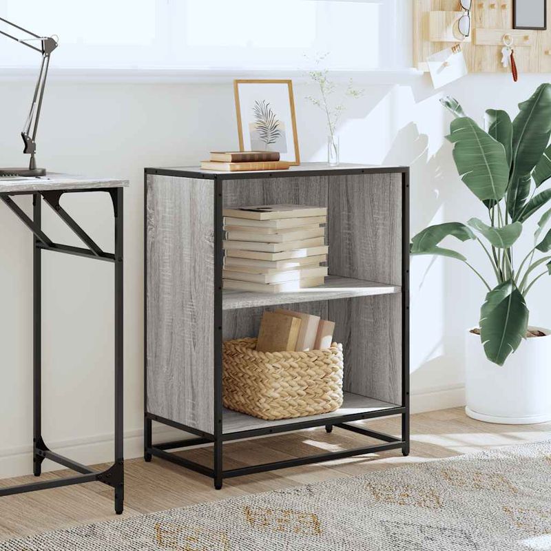 Casa si Gradina - Mobilier - Biblioteci si rafturi - Biblioteci - Biblioteca, gri sonoma, 60x35x76 cm, lemn prelucrat - Infinity.ro