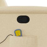 Ingrijire personala si Cosmetice - Sanatate si wellness - Articole wellness - Fotolii de masaj - Fotoliu masaj rabatabil cu ridicare, crem, material textil - Infinity.ro