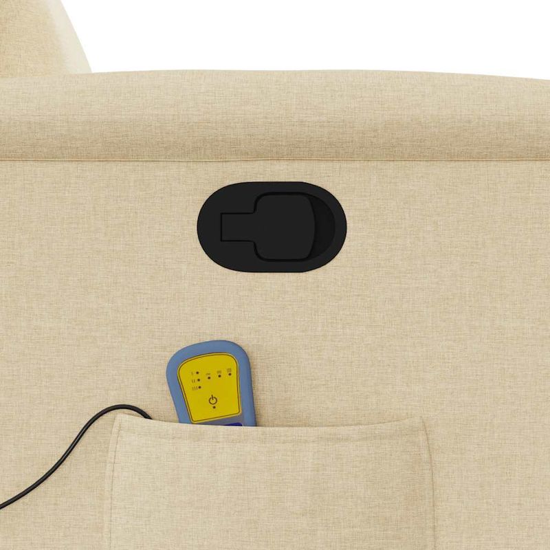 Ingrijire personala si Cosmetice - Sanatate si wellness - Articole wellness - Fotolii de masaj - Fotoliu masaj rabatabil cu ridicare, crem, material textil - Infinity.ro