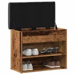 Casa si Gradina - Mobilier - Canapele si coltare - Banchete - Bancheta pantofar, lemn vechi, 62x32x50 cm, lemn prelucrat - Infinity.ro