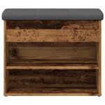 Casa si Gradina - Mobilier - Canapele si coltare - Banchete - Bancheta pantofar, lemn vechi, 62x32x50 cm, lemn prelucrat - Infinity.ro