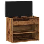 Casa si Gradina - Mobilier - Canapele si coltare - Banchete - Bancheta pantofar, lemn vechi, 62x32x50 cm, lemn prelucrat - Infinity.ro