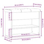 Casa si Gradina - Mobilier - Canapele si coltare - Banchete - Bancheta pantofar, lemn vechi, 62x32x50 cm, lemn prelucrat - Infinity.ro