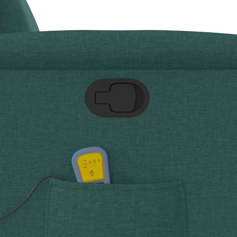 Ingrijire personala si Cosmetice - Sanatate si wellness - Articole wellness - Fotolii de masaj - Fotoliu de masaj rabatabil, verde inchis, material textil - Infinity.ro