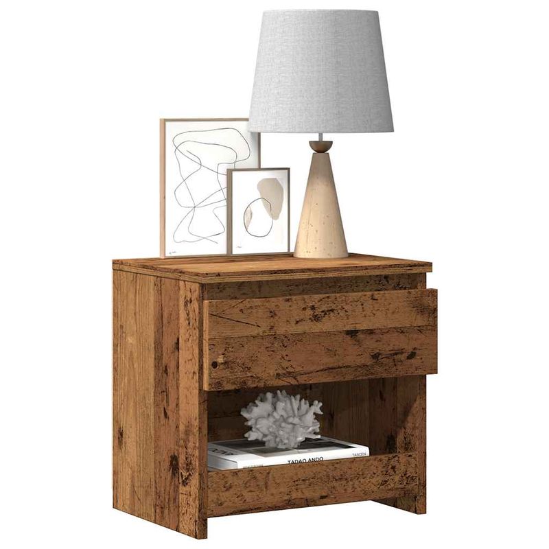 Casa si Gradina - Mobilier - Comode si corpuri - Noptiere - Noptiera din lemn vechi 40x30x39 cm lemn prelucrat - Infinity.ro