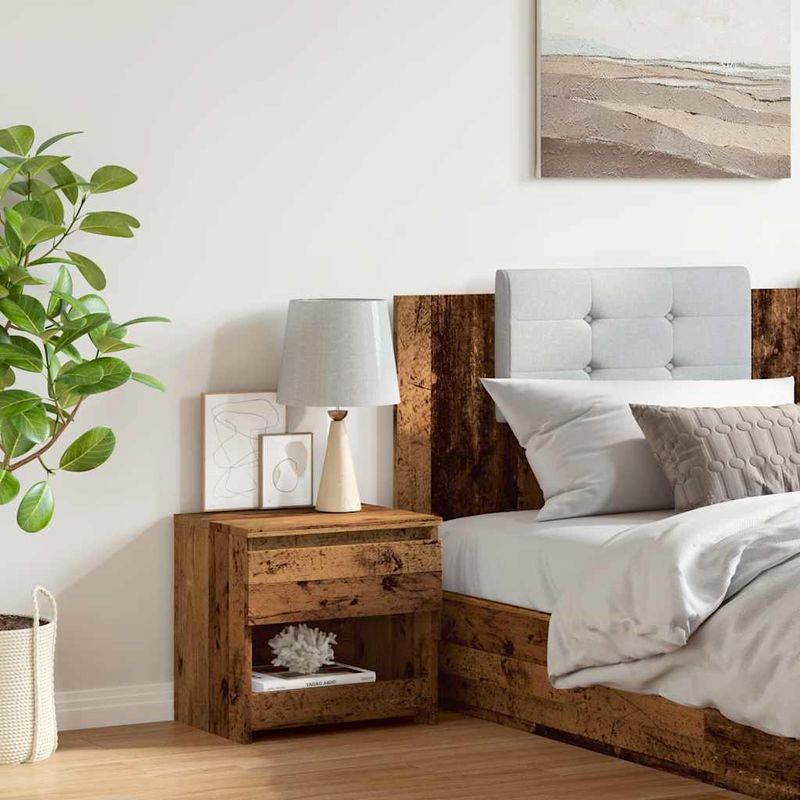 Casa si Gradina - Mobilier - Comode si corpuri - Noptiere - Noptiera din lemn vechi 40x30x39 cm lemn prelucrat - Infinity.ro
