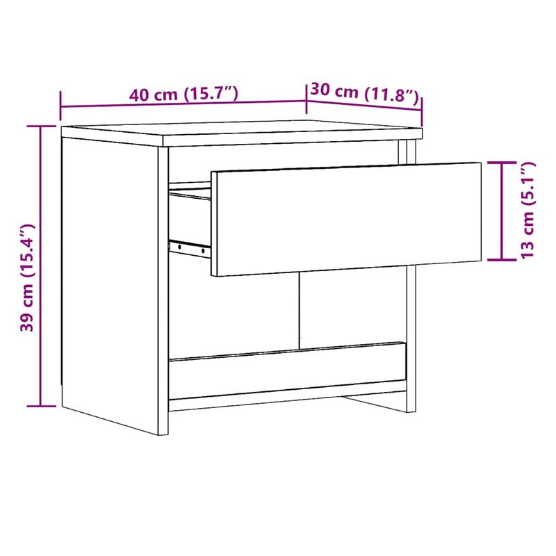 Casa si Gradina - Mobilier - Comode si corpuri - Noptiere - Noptiera din lemn vechi 40x30x39 cm lemn prelucrat - Infinity.ro