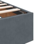 Casa si Gradina - Mobilier - Paturi si accesorii - Paturi - Cadru de pat otoman fara saltea Gri inchis 80x200 cm catifea - Infinity.ro