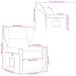 Casa si Gradina - Mobilier - Scaune si fotolii - Fotolii - Fotoliu rabatabil, maro inchis, material textil - Infinity.ro