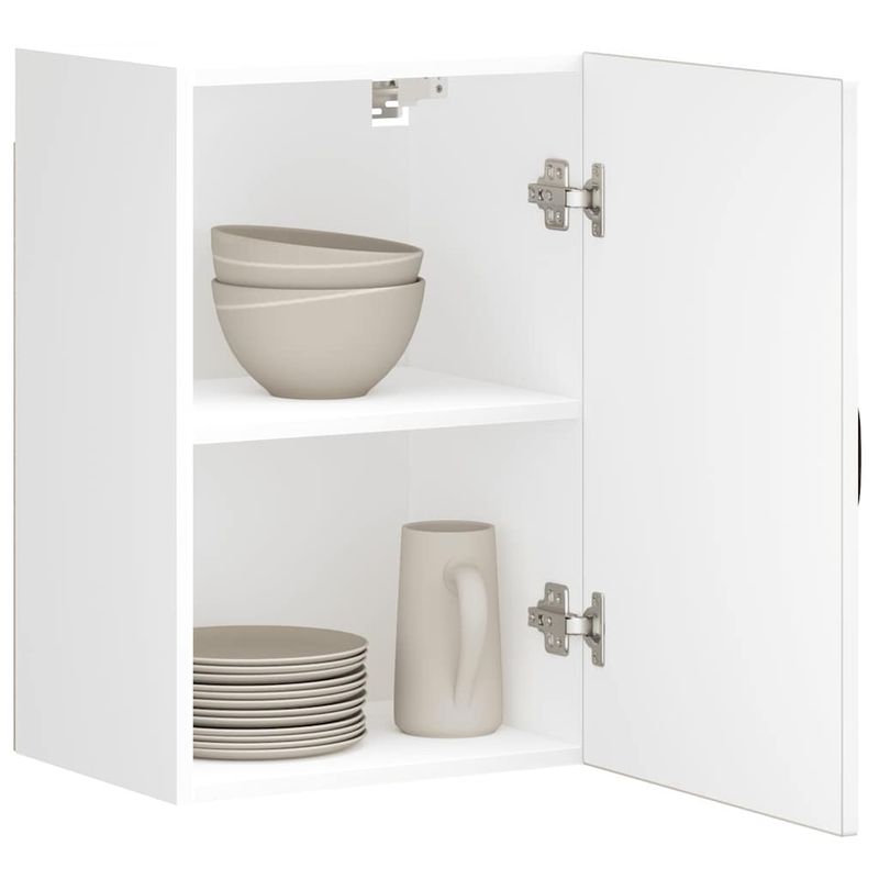 Casa si Gradina - Mobilier - Comode si corpuri - Corpuri bucatarie - Dulap de bucatarie "Kalmar" din lemn prelucrat alb lucios, mărime 40x31x60 cm, model 1x dulap de perete (1 ușă) - Infinity.ro