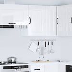 Casa si Gradina - Mobilier - Comode si corpuri - Corpuri bucatarie - Dulap de bucatarie "Kalmar" din lemn prelucrat alb lucios, mărime 40x31x60 cm, model 1x dulap de perete (1 ușă) - Infinity.ro