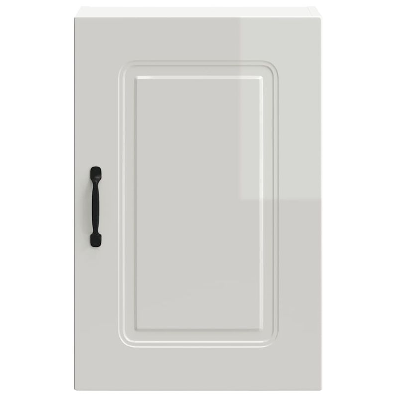 Casa si Gradina - Mobilier - Comode si corpuri - Corpuri bucatarie - Dulap de bucatarie "Kalmar" din lemn prelucrat alb lucios, mărime 40x31x60 cm, model 1x dulap de perete (1 ușă) - Infinity.ro