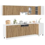 Casa si Gradina - Mobilier - Comode si corpuri - Corpuri bucatarie - Set dulapuri bucatarie 11 piese Artisan Stejar lemn prelucrat - Infinity.ro