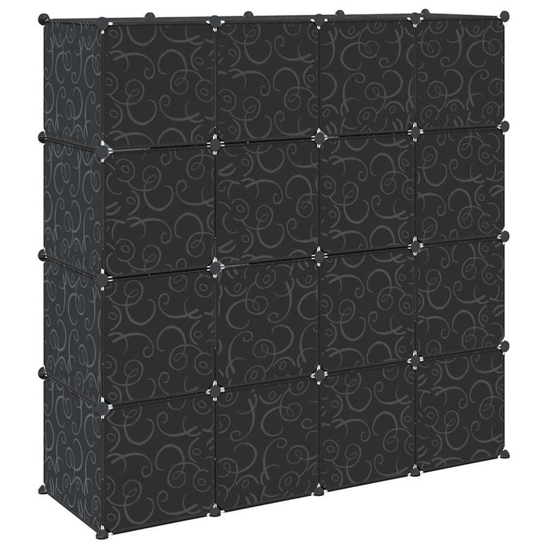 Casa si Gradina - Mobilier - Organizare si depozitare - Organizator incaltaminte - Organizator cuburi depozitare cu 16 cuburi si tije de agatat PP - Infinity.ro
