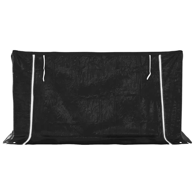 Casa si Gradina - Termice - Sobe, Seminee si accesorii - Accesorii seminee si sobe - Raft pentru lemn de foc cu capac de ploaie otel galvanizat, mărime 200.5x80.5x110.5 cm - Infinity.ro