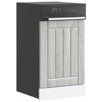 Electronice si Electrocasnice - Masini de spalat vase - Accesorii masini de spalat vase - Panou pentru masina de spalat vase „Lucca” Lemn Sonoma gri, mărime 45x1.5x67 cm - Infinity.ro