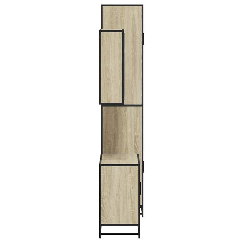 Casa si Gradina - Mobilier - Seturi de mobilier - Seturi baie - Set mobilier de baie, 3 piese, stejar sonoma, lemn prelucrat - Infinity.ro
