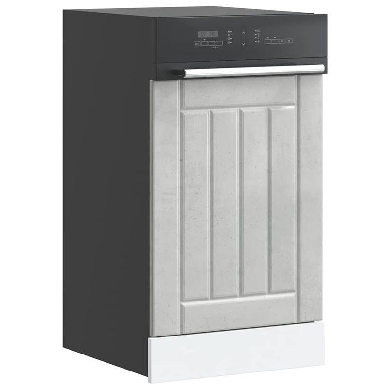 Electronice si Electrocasnice - Masini de spalat vase - Accesorii masini de spalat vase - Panou pentru masina spalat vase Lucca Lemn prelucrat gri beton, mărime 45x1.5x67 cm - Infinity.ro