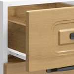 Casa si Gradina - Mobilier - Comode si corpuri - Corpuri bucatarie - Dulap de baza de bucatarie „Kalmar” stejar artizanal lemn, model 1x dulap inferior (3 sertare), mărime 40x46x81.5 cm - Infinity.ro