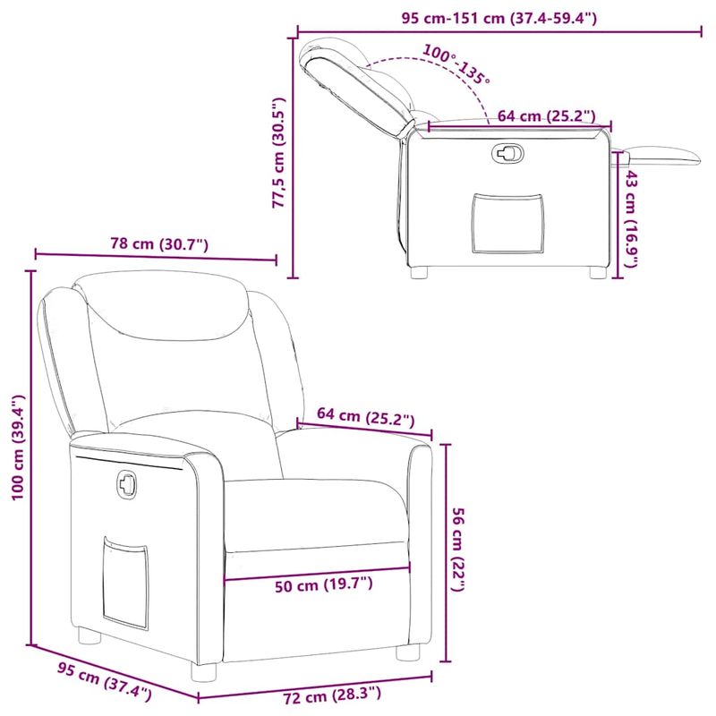 Casa si Gradina - Mobilier - Scaune si fotolii - Fotolii - Fotoliu rabatabil, rosu vin, material textil - Infinity.ro