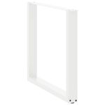 Casa si Gradina - Mobilier - Feronerie si accesorii mobila - Picioare masuta cafea in forma U 3 buc alb 90x(72-73) cm otel - Infinity.ro