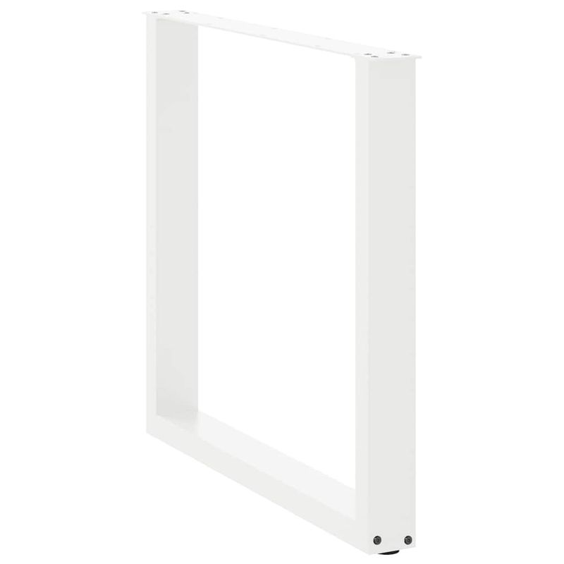 Casa si Gradina - Mobilier - Feronerie si accesorii mobila - Picioare masuta cafea in forma U 3 buc alb 90x(72-73) cm otel - Infinity.ro