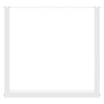 Casa si Gradina - Mobilier - Feronerie si accesorii mobila - Picioare masuta cafea in forma U 3 buc alb 90x(72-73) cm otel - Infinity.ro