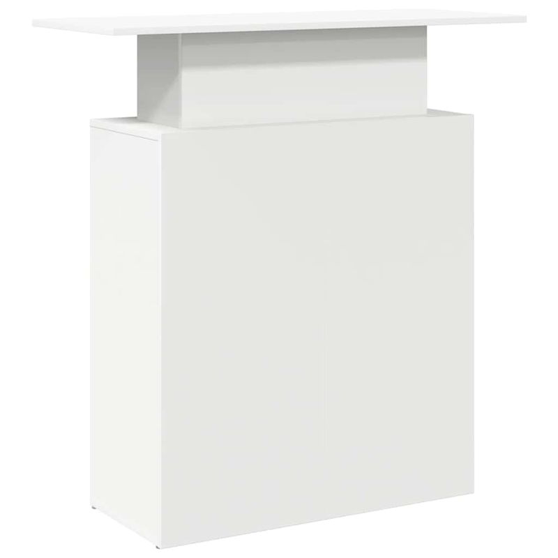 Casa si Gradina - Mobilier - Mese si birouri - Birouri - Birou de receptie alb 100x40x104 cm din lemn prelucrat - Infinity.ro