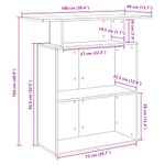 Casa si Gradina - Mobilier - Mese si birouri - Birouri - Birou de receptie alb 100x40x104 cm din lemn prelucrat - Infinity.ro