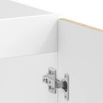 Casa si Gradina - Mobilier - Comode si corpuri - Corpuri bucatarie - Dulap baza pentru chiuveta „Lucca” Lemn prelucrat stejar Sonoma, model 1x dulap inferior (2 uși), mărime 80x46x81.5 cm - Infinity.ro