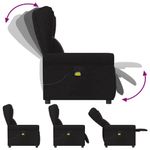 Ingrijire personala si Cosmetice - Sanatate si wellness - Articole wellness - Fotolii de masaj - Fotoliu de masaj rabatabil, negru, material textil - Infinity.ro