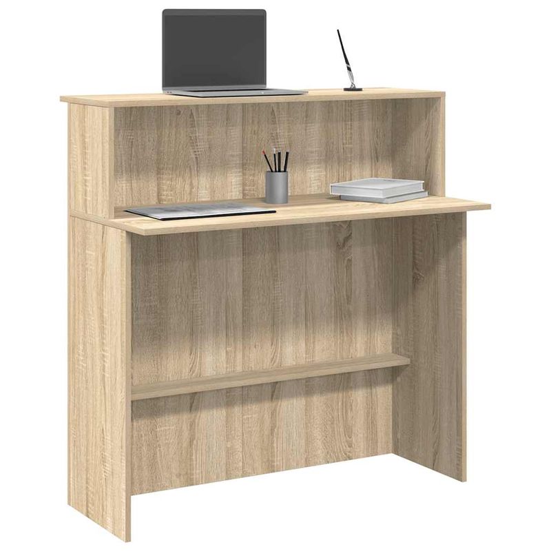 Casa si Gradina - Mobilier - Mese si birouri - Birouri - Birou de receptie Stejar Sonoma 100x50x103,5 cm Lemn prelucrat - Infinity.ro