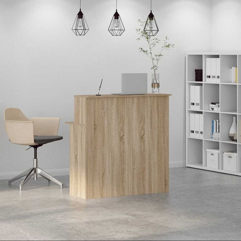 Casa si Gradina - Mobilier - Mese si birouri - Birouri - Birou de receptie Stejar Sonoma 100x50x103,5 cm Lemn prelucrat - Infinity.ro