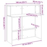 Casa si Gradina - Mobilier - Mese si birouri - Birouri - Birou de receptie Stejar Sonoma 100x50x103,5 cm Lemn prelucrat - Infinity.ro