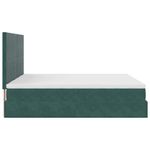 Casa si Gradina - Mobilier - Paturi si accesorii - Paturi - Cadru de pat otoman cu saltele, catifea verde inchis 180x200cm - Infinity.ro