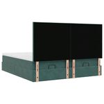 Casa si Gradina - Mobilier - Paturi si accesorii - Paturi - Cadru de pat otoman cu saltele, catifea verde inchis 180x200cm - Infinity.ro
