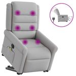 Ingrijire personala si Cosmetice - Sanatate si wellness - Articole wellness - Fotolii de masaj - Scaun electric pentru masaj picioare in picioare stofa gri nor - Infinity.ro