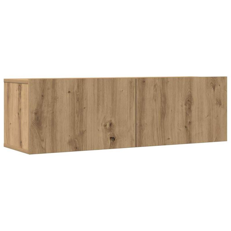 Casa si Gradina - Mobilier - Seturi de mobilier - Seturi living - Set dulap TV 5 piese montat pe perete Stejar artizanal - Infinity.ro