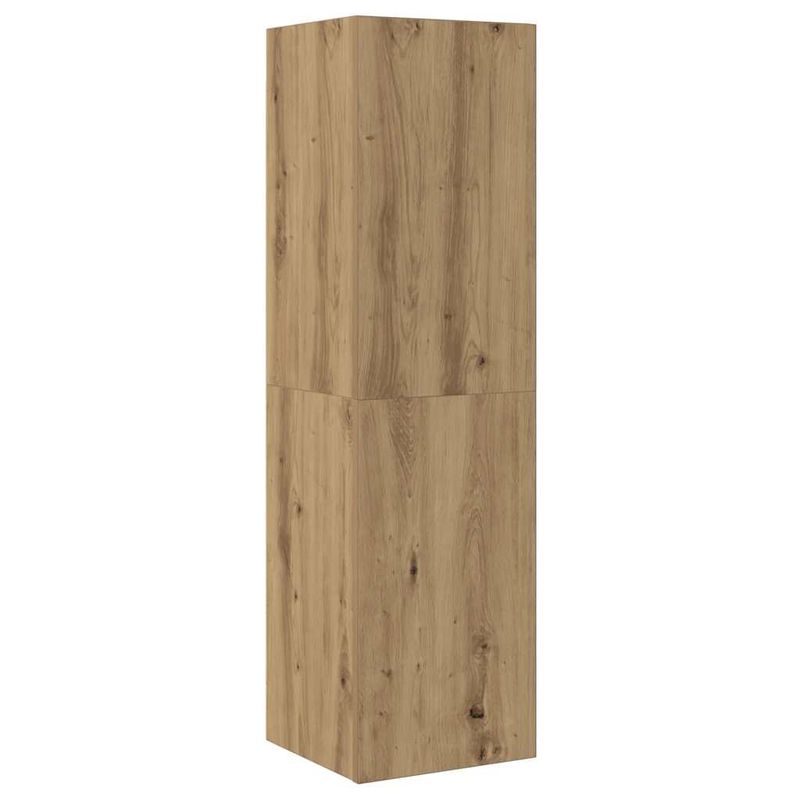 Casa si Gradina - Mobilier - Seturi de mobilier - Seturi living - Set dulap TV 5 piese montat pe perete Stejar artizanal - Infinity.ro