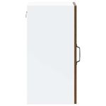 Casa si Gradina - Mobilier - Comode si corpuri - Corpuri bucatarie - Dulap de bucatarie cu usa din sticla din stejar maro „Lucca” - Infinity.ro