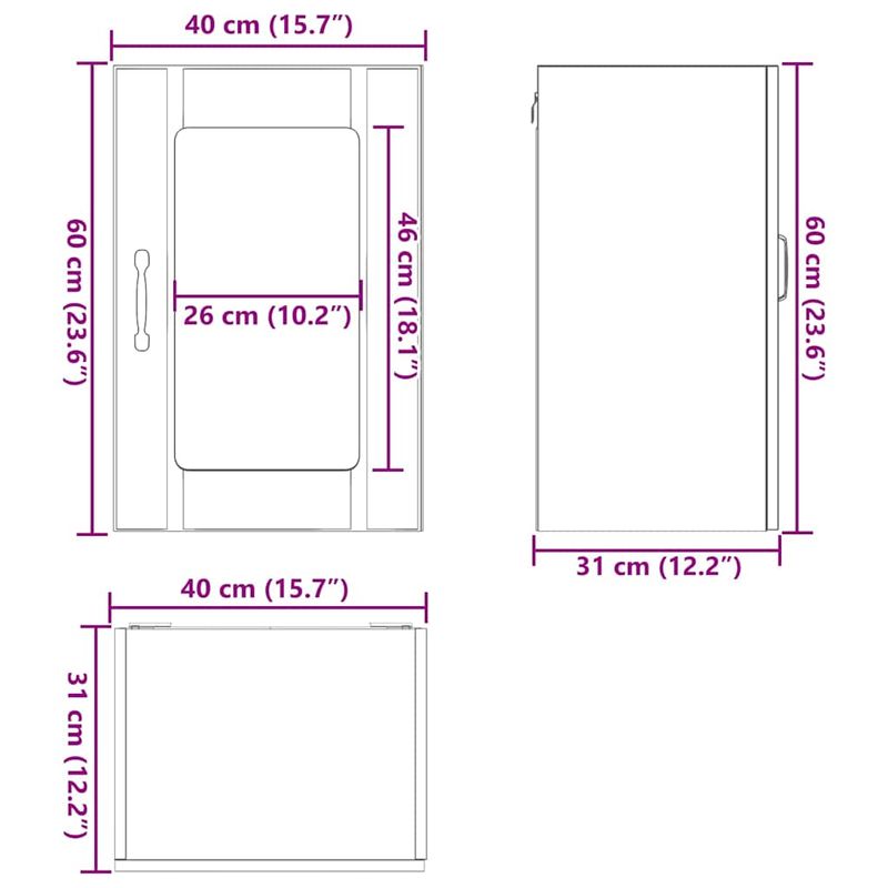 Casa si Gradina - Mobilier - Comode si corpuri - Corpuri bucatarie - Dulap de bucatarie cu usa din sticla din stejar maro „Lucca” - Infinity.ro