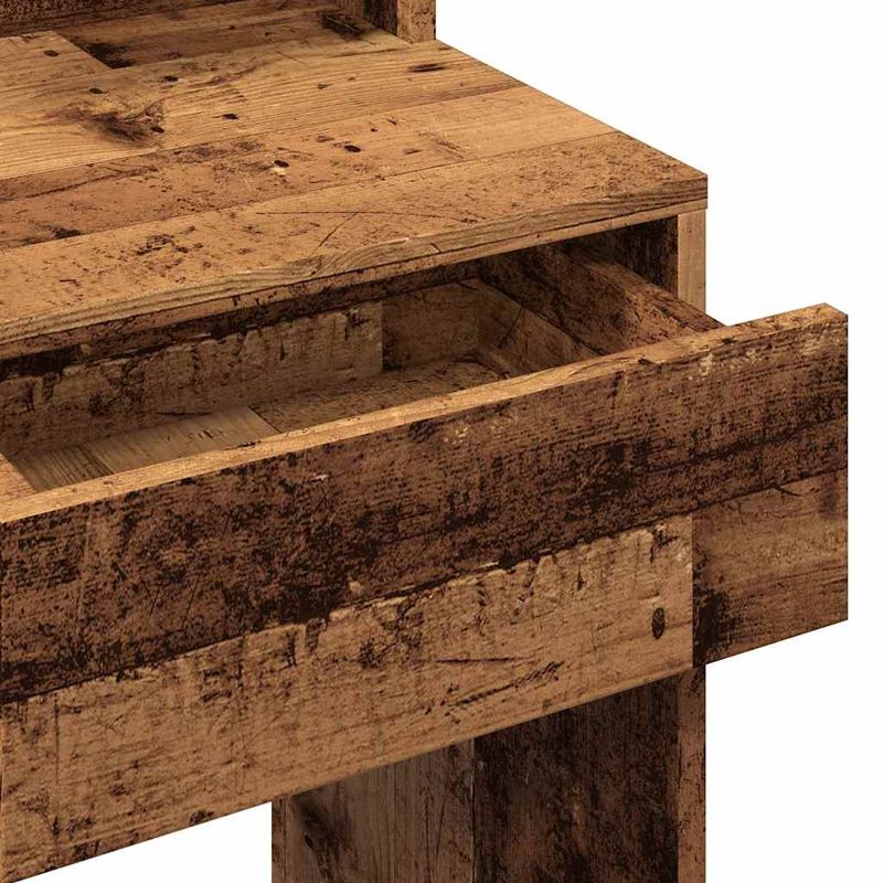 Casa si Gradina - Mobilier - Comode si corpuri - Masute de toaleta - Masa de toaleta cu LED lemn vechi 74,5x40x141 cm - Infinity.ro