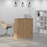 Casa si Gradina - Mobilier - Mese si birouri - Birouri - Birou de receptie Stejar Artisan 100x50x103,5 cm Lemn prelucrat - Infinity.ro