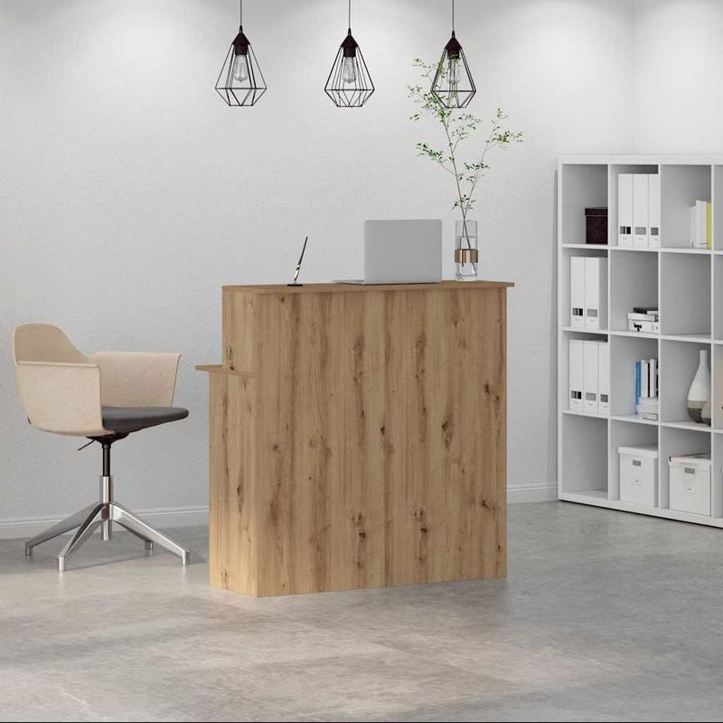 Casa si Gradina - Mobilier - Mese si birouri - Birouri - Birou de receptie Stejar Artisan 100x50x103,5 cm Lemn prelucrat - Infinity.ro