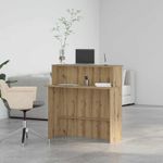 Casa si Gradina - Mobilier - Mese si birouri - Birouri - Birou de receptie Stejar Artisan 100x50x103,5 cm Lemn prelucrat - Infinity.ro