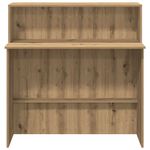 Casa si Gradina - Mobilier - Mese si birouri - Birouri - Birou de receptie Stejar Artisan 100x50x103,5 cm Lemn prelucrat - Infinity.ro