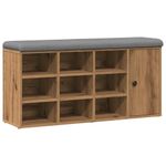 Casa si Gradina - Mobilier - Organizare si depozitare - Bancute - Banca de pantofi Stejar artizanal, 102x32x50 cm lemn prelucrat - Infinity.ro